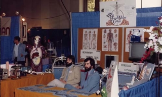 Mike and Mark Perry at a student recruitment event