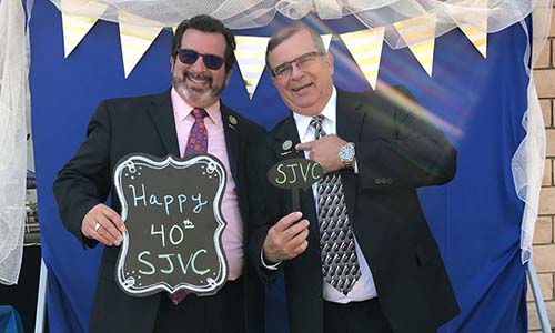Mike and Mark Perry at SJVC's 40th Anniversary celebration